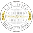certified wedding planner badge
