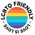 LGBTQ Friendly "Love is love" badge